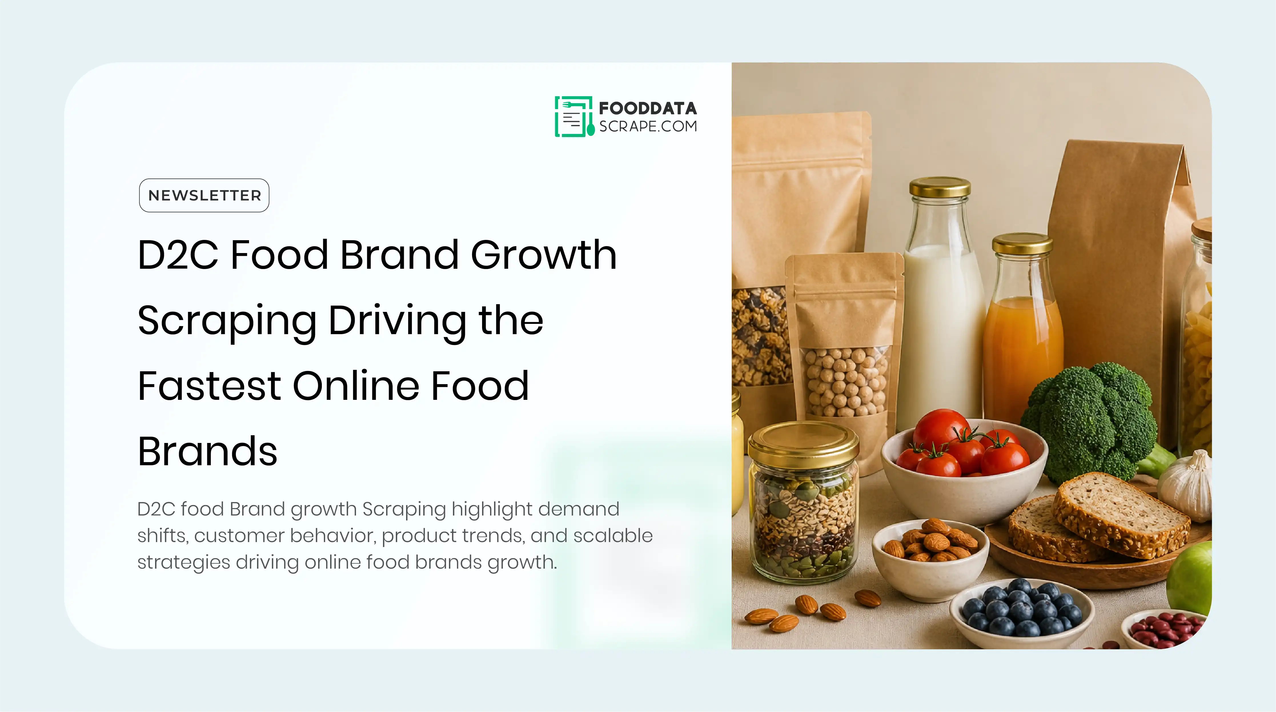 D2C Food Brand Data Scraping 
